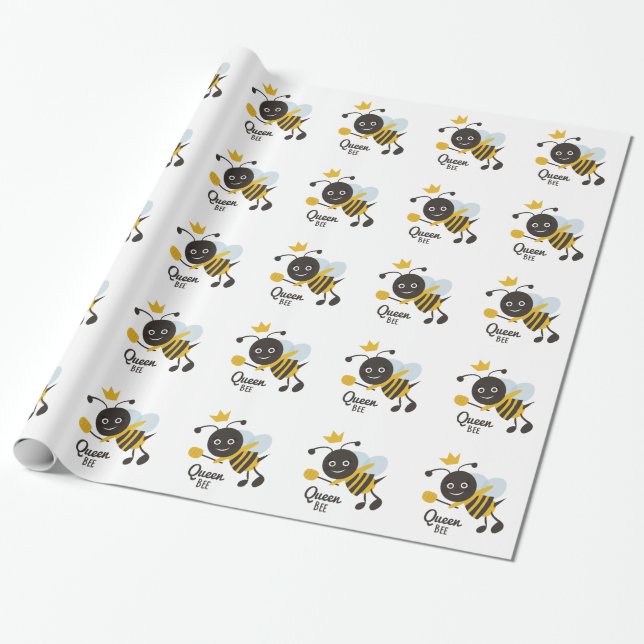 Papier Cadeau Reine des abeilles (Déroulé)