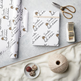 Papier Cadeau Reine K-Drama avec Couronne coréenne personnalisée