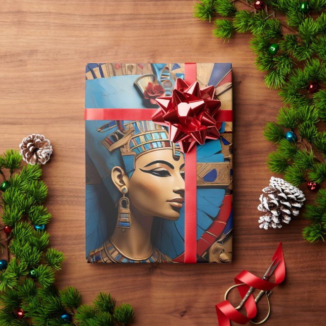 Papier Cadeau Reine Nefertiti (Cadeau de vacances)