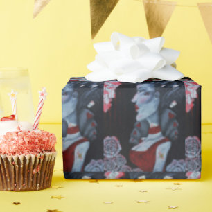 Papier Cadeau Reine Rouge de Cœur Alice Merveilleux Fantastique