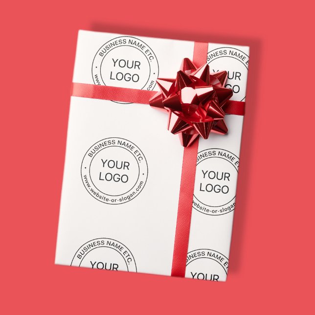 Papier Cadeau Remplacement de logo facile & texte modifiable | B (Créateur téléchargé)