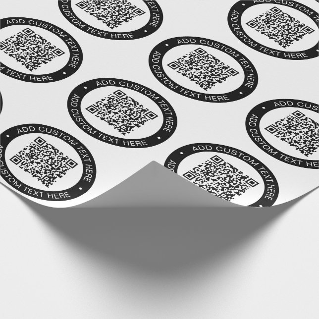 Papier Cadeau Remplacez par votre propre code QR téléchargé ou v (Coin)