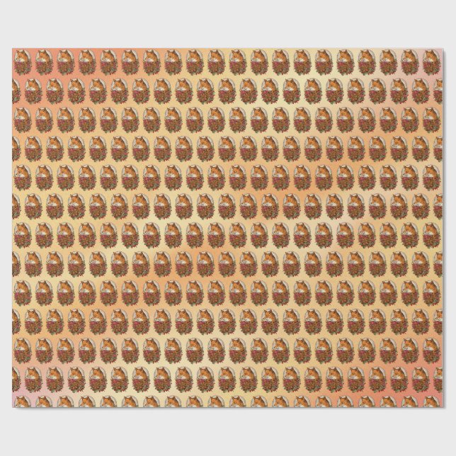 Papier Cadeau Renard (Plat)