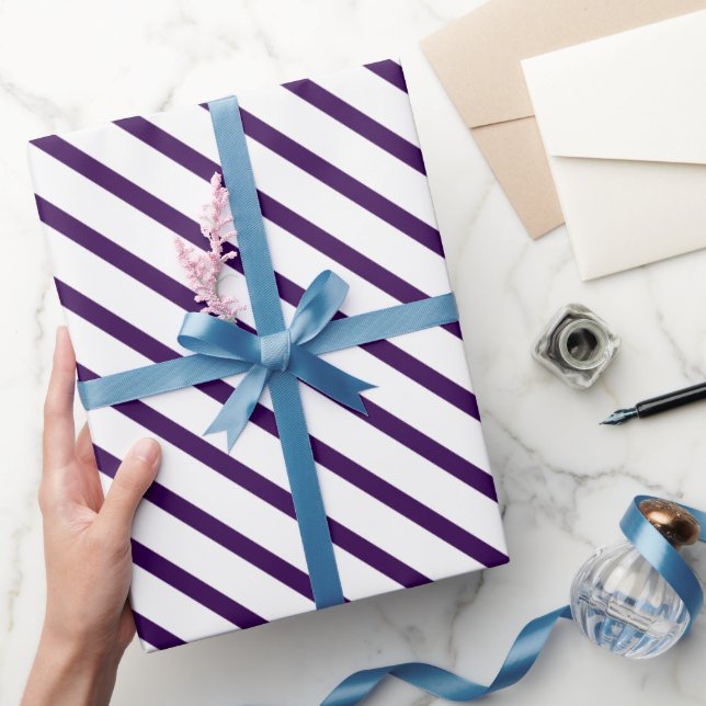 Papier Cadeau Rendez Votre Cadeau Élégant en Violet Profond (Cadeaux)