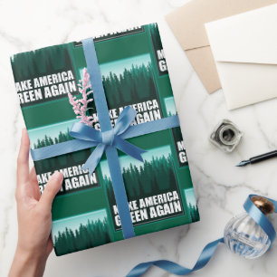 Papier Cadeau Rendre l'Amérique verte