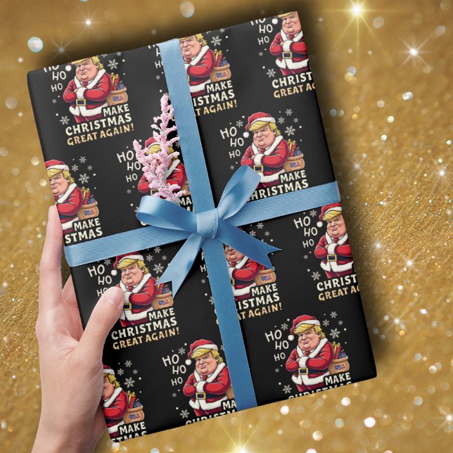 Papier Cadeau Rendre Noël super | Trump Santa Claus (Créateur téléchargé)