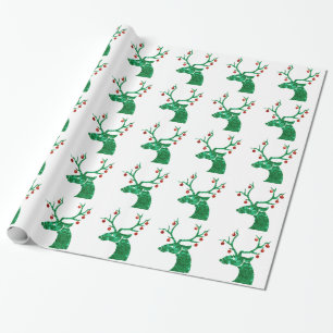 Papier Cadeau rennes de noël
