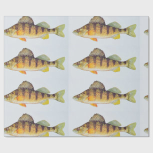 Papier Cadeau Reproduction de perche "jaune " de Nathaniel Banta