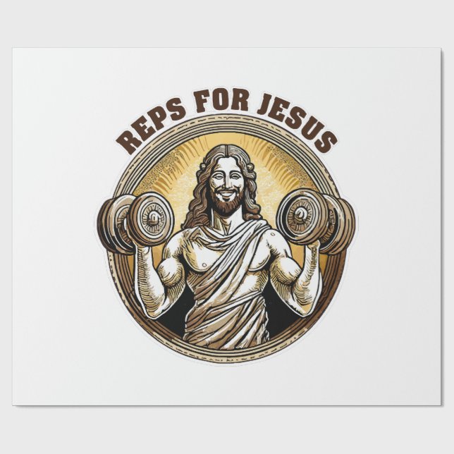 Papier Cadeau Reps pour Jésus (Plat)