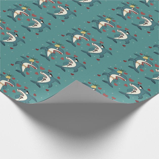 Papier Cadeau Requins (Coin)