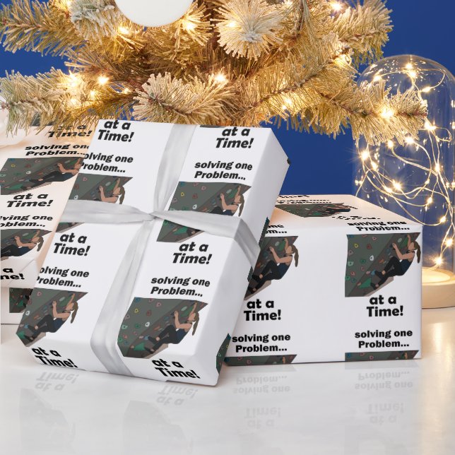 Papier Cadeau Résolveur de Problèmes de Bouldering Fête d'Escala (Vacances)
