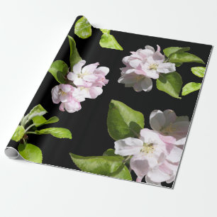 Papier Cadeau Ressort Apple Blossom Enveloppement papier mat