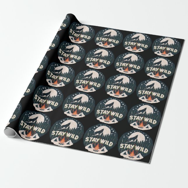 Papier Cadeau Restez à l'abri (Déroulé)