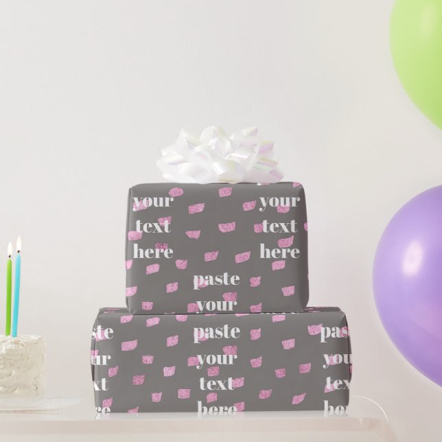 Papier Cadeau Résumé pailleté abstrait de luxe (Cadeaux de fête)