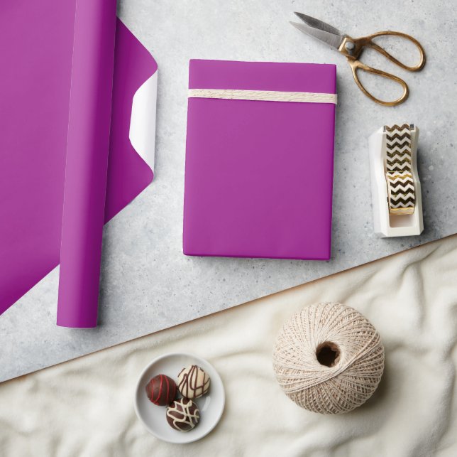 Papier Cadeau Résumé violet uni couleur unie (Artisanat)