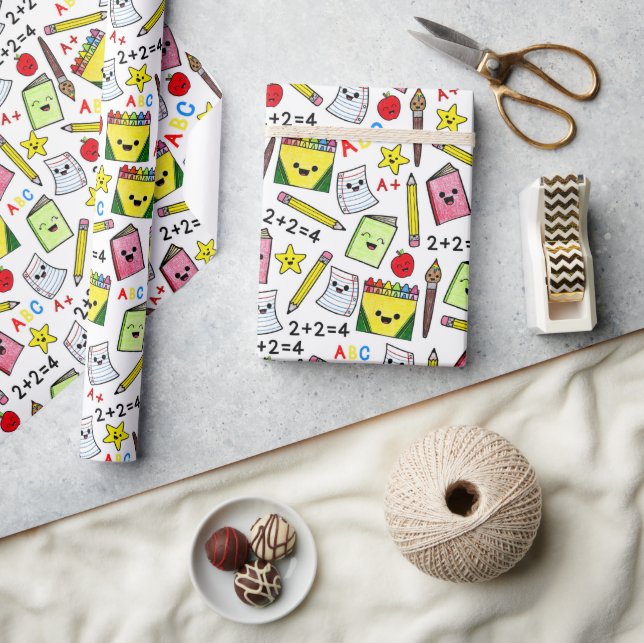 Papier Cadeau Retour à l'école (Artisanat)