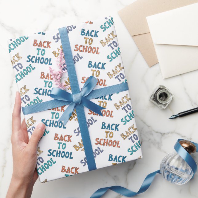 Papier Cadeau Retour à l'école (Cadeaux)
