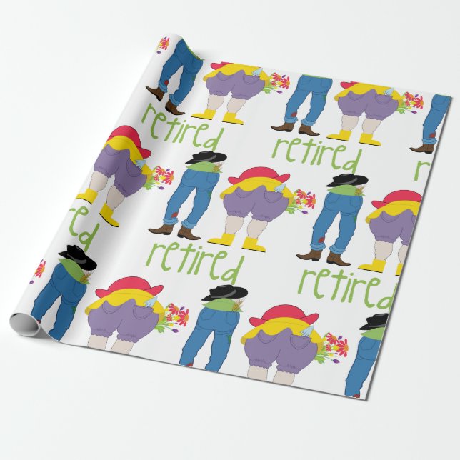 Papier Cadeau Retraité (Déroulé)