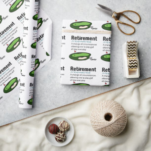 Papier Cadeau Retraite de golf parcours de golf golfeur