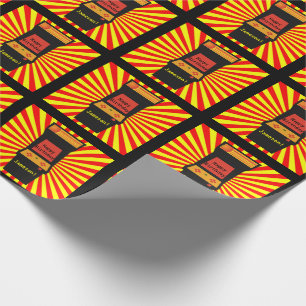 Papier Cadeau Rétro anniversaire personnalisé d'arcade par jeu