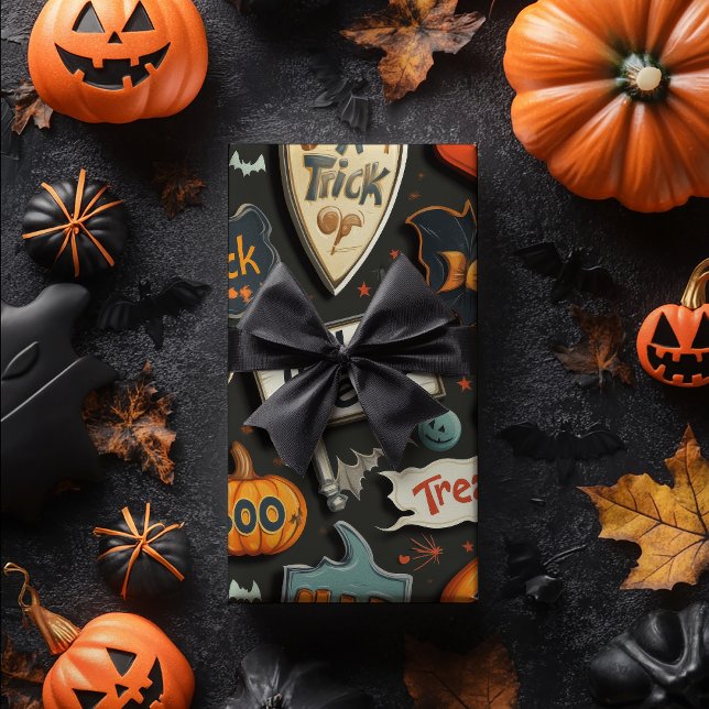 Papier Cadeau Retro Halloween (Créateur téléchargé)