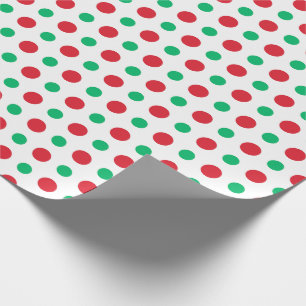 Papier Cadeau Rétro Holiday Polka Dot Moderne Du Milieu Du Siècl