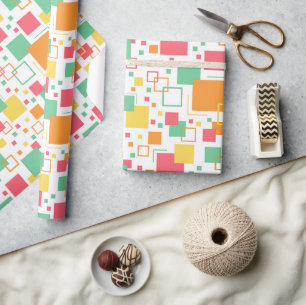 Papier Cadeau Retro Mod Citrus