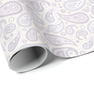 Papier Cadeau Rétro motif subtil pâle de Paisley