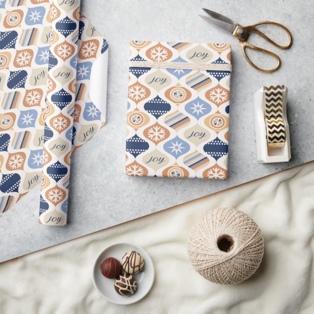 Papier Cadeau Retro Noël Luxe Fêtes (Artisanat)