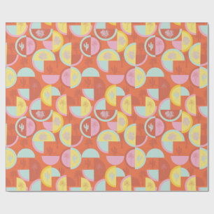 Papier cadeau Retro Palm Springs Cactus