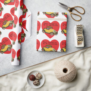 Papier Cadeau Retro Saint-Valentin, Ne me esquive pas, Sois mon 