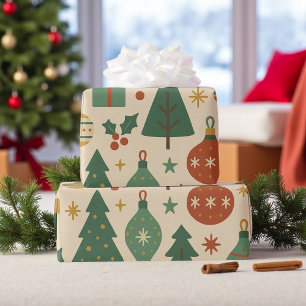 Papier Cadeau Retro Vacances Mmilieu du siècle moderne