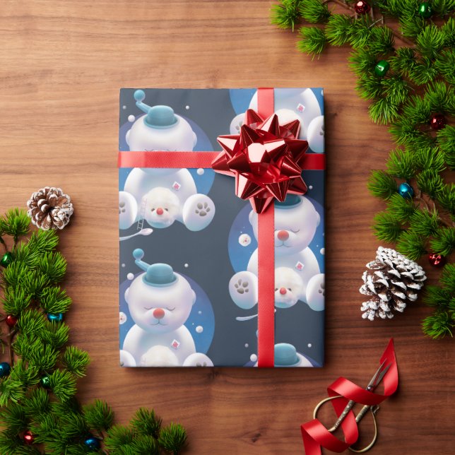 Papier Cadeau Rêve de Bichon Ice Shaver (Cadeau de vacances)