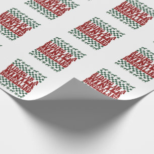 Papier Cadeau Rêve de Noël laid en monture