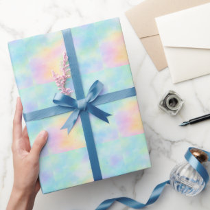 Papier Cadeau Rêve de pastel à l'aquarelle – Dégradé de arc-en-c