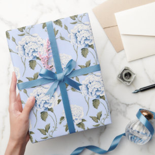 Papier Cadeau Rêve de Pivoine Bleue