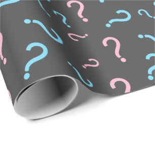 Papier Cadeau Révélation de genre rose ou bleu