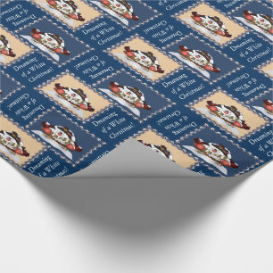 Papier Cadeau Rêver de Noël blanc