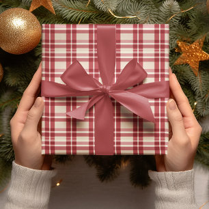 Papier Cadeau Révère rustique   Embracer la ferme rouge Plaid