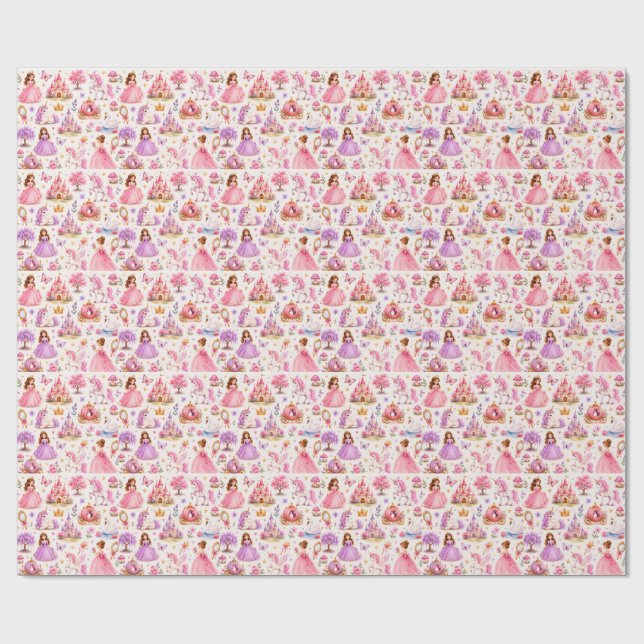 Papier Cadeau Rêves de contes de fées (Plat)