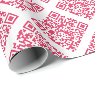 Papier Cadeau Rickroll Wrapping Paper in red