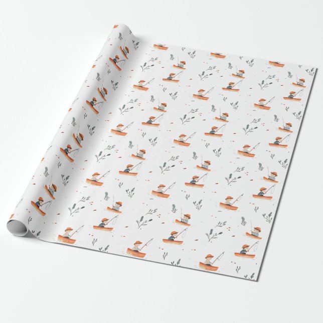 Papier Cadeau Rien ne fait paraître un poisson plus gros (Déroulé)