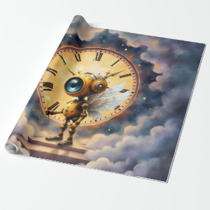 Papier Cadeau Robby le Gardien du Temps ailé – Série Les Ailes d