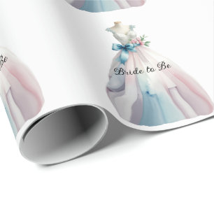Papier Cadeau Robe de mariée pour la future mariée pour la fête 