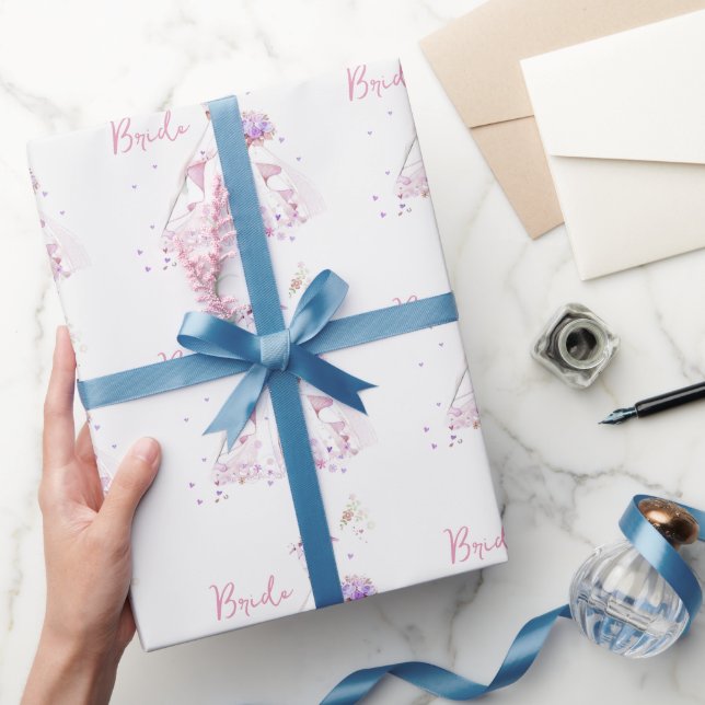 Papier Cadeau Robe Mariage Fête des mariées (Cadeaux)