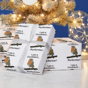 Papier Cadeau Robin Bird Je suis un artiste plein d'assurance Dr