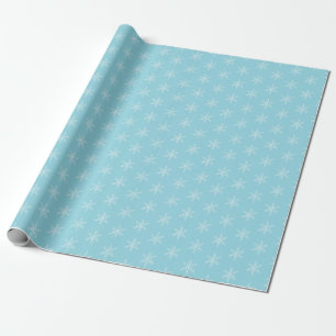 Papier Cadeau Robins Oeuf Bleu Blanc Petits flocons de neige Mai