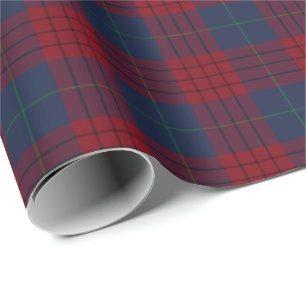 Papier Cadeau Robinson Clan Tartan Irish Plaid Motif