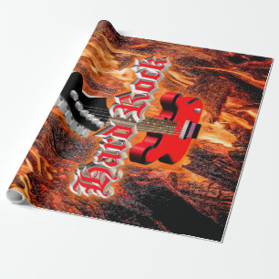 Papier Cadeau Roche dure dans le feu