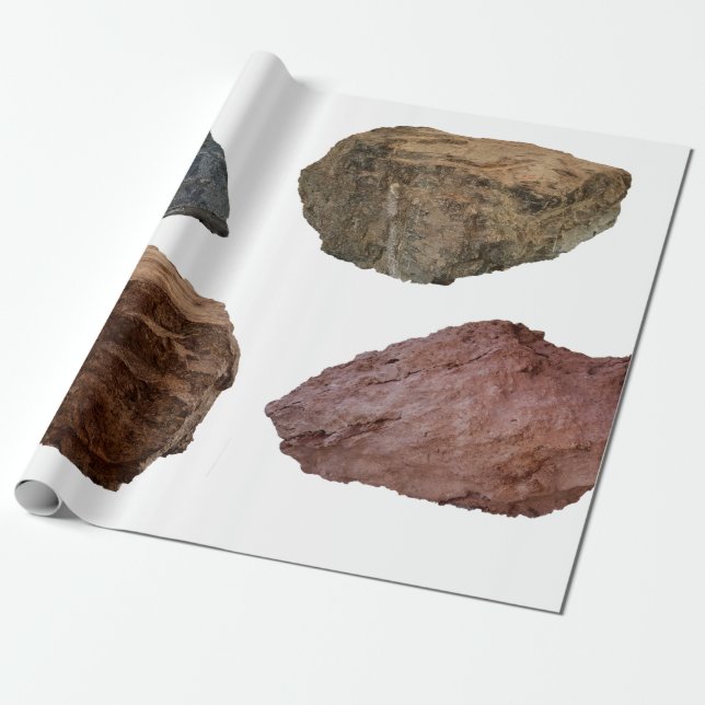 Papier Cadeau Roches pierres calcaires de granit (Déroulé)